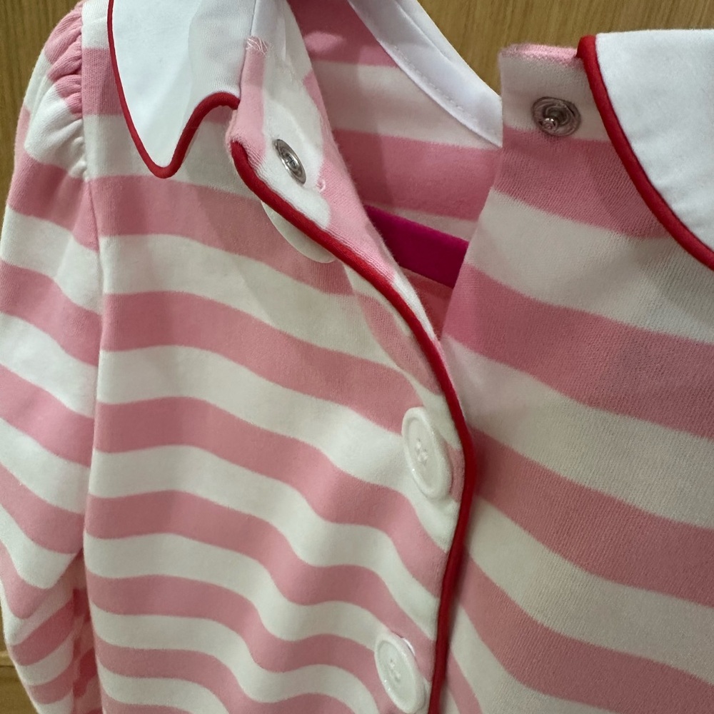 TBBC Pink Striped Kids Dress Size 7 - Picture 11 of 13